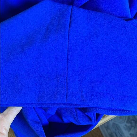 Calvin Klein Royal Blue Ruffle Sleeve Business Casual Dress - Picture 5 of 5